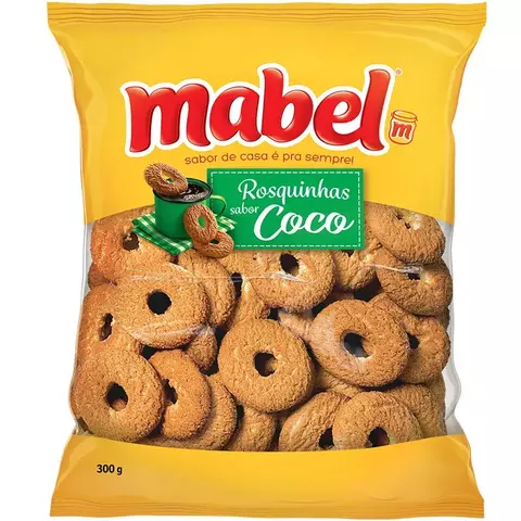 BISCOITO ROSQUINHA COCO MABEL 300G