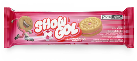 BISCOITO SHOW GOL MORANGO 76G