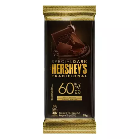 CHOCOLATE HERSHEYS 60% 85G