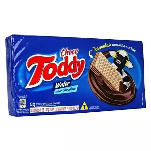BISCOITO WAFER TODDY CHOCOLATE 94G