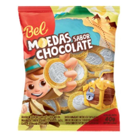 MOEDAS SABOR CHOCOLATE 40G