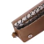 Cartera de cuero marrón claro Baguette Pinot para mujer