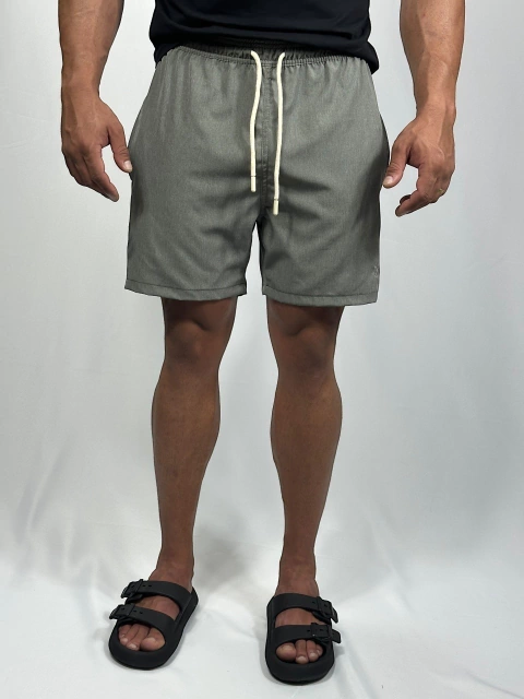 SHORTS BEACH CHUMBO MESCLO PONEY MONOCROMATICO RALPH LAUREN