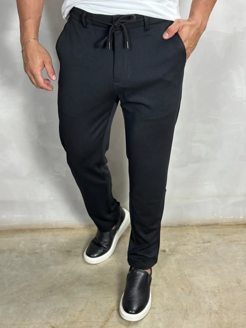 CALÇA ALF FIRENZE STRECH C/CADARÇO PRETA ZIGMA