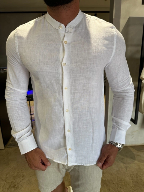 CAMISA SOCIAL ML GOLA PADRE VENEZA BRANCO URBO