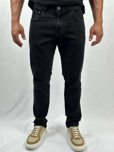 CALCA FAVORITE BLACK JEANS SLIM PRETO URBO
