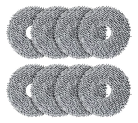 Juego De 8 Mop Pads Para Roborock Q Revo Q Revo S Pro Curv