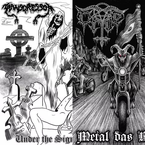 Transgressor / CRUE - Under the Sign of Death Metal / Metal das Ruas - Split CD c/ OBI e Poster)