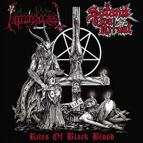 Necroholocaust / Satanik Goat Ritual - Rites of Black Blood (10 inch vinyl)