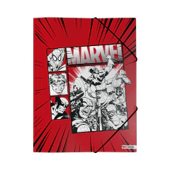 CARPETA 3 SOL C/ELAST MARVEL