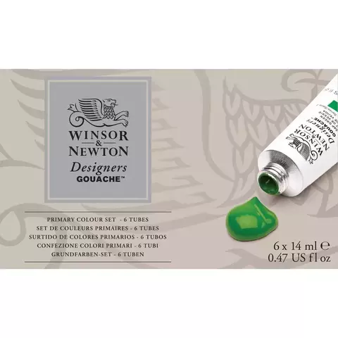 GOUACHE PROF WINSOR AND NEWTON POMO 14ML CAJA X 6 PRIMARIOS - comprar online