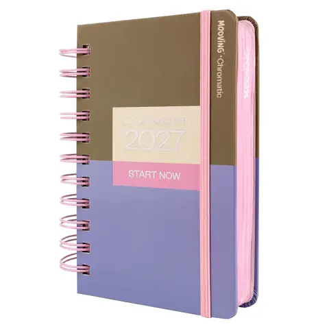 AGENDA MOOVING 2027 10X15 DIARIA CHROMATIC LILA 1403107
