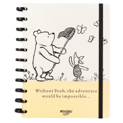 CUADERNO MOOVING LOOP A DISCOS CARTA WINNIE THE POOH