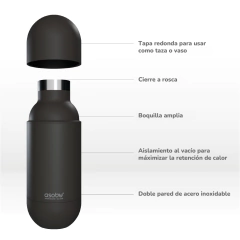 BOTELLA ASOBU ORB 420ML ROSA PASTEL en internet