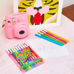 COLORING ROLLER TINTA GEL NEON X 5 - tienda online