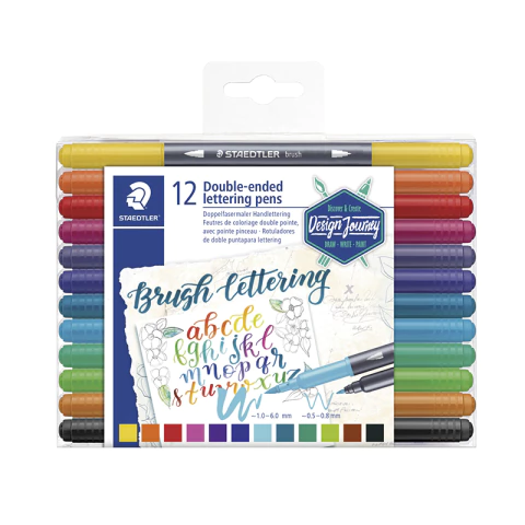 MARCADOR STAEDTLER DUO PINCEL 3004 X 12UND - comprar online