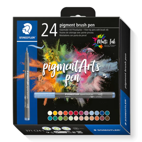 MARCADOR STAEDTLER PIGMENT BRUSH X 24 - comprar online