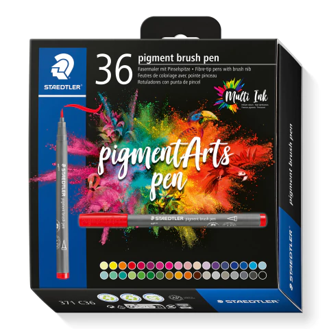 MARCADOR STAEDTLER PIGMENT BRUSH X 36 - comprar online