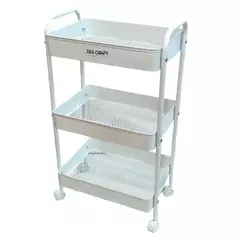 CARRITO ORGANIZADOR IBI 43X31X78 BLANCO - comprar online