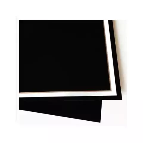 PAPEL COREANO 57X57 NEGRO/BORDE BLANCO - comprar online