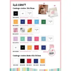 VINILO AUTOADH IBI CRAFT X 10H MAS TRANSFER METALIZADO - comprar online