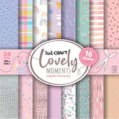 PAPEL IBI SCRAPBOOKING 30X30 160GR 24H LOVELY - comprar online