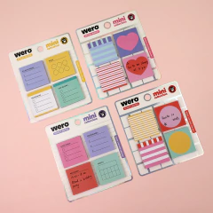 NOTAS ADHESIVAS WERO MINI COLECTION SET X 4 WE4378 en internet
