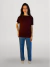 Blusa Brisa Vermelho Cereja Básica com Mangas Morcego em Fio Modal - Manare