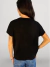 Blusa Brisa Preta Básica com Mangas Morcego em Fio Modal - Manare