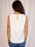 Blusa Aura Regata Branca em Tecido que Não Amassa - loja online