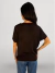 Blusa Brisa Marrom Café Básica com Mangas Morcego em Fio Modal - Manare