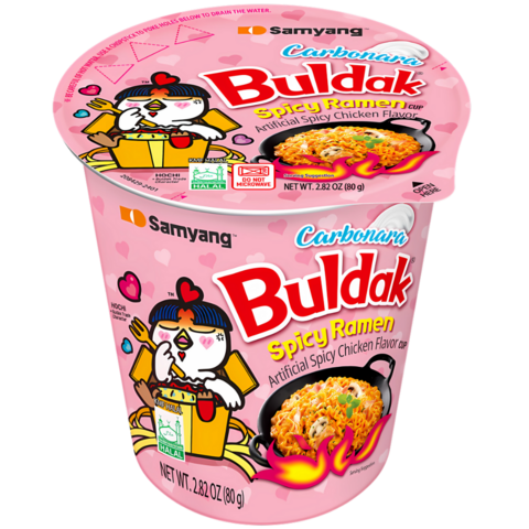 Lamen Coreano Samyang Carbonara Copo Hot Chicken 80g - comprar online