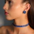 Choker cravejada com cristais - Mais cores na internet