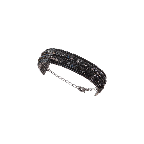 Pulseira Grossa Cravejada com Cristais - Mais cores - comprar online