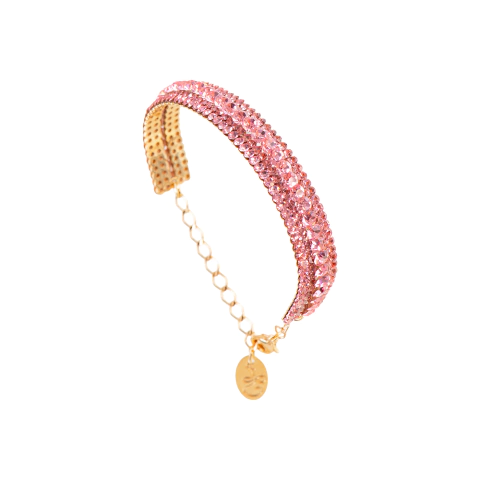 Pulseira Dupla Cravejada com Cristais