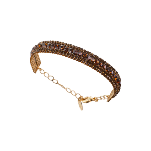 Pulseira Dupla Cravejada com Cristais - loja online