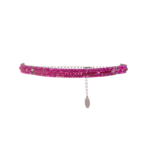 Choker Dupla Cravejada com Cristais