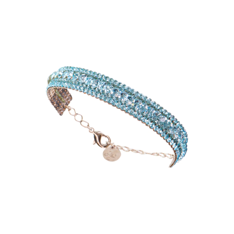 Pulseira Dupla Cravejada com Cristais na internet