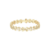 Pulseira Corações Raiados em Ouro Amarelo - buy online