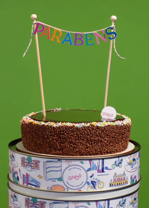 Topo de Bolo - Parabéns - comprar online