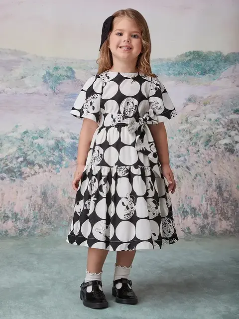 VESTIDO MANGA LONGA MINNIE ANIME