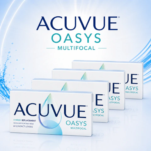 Lentes de Contacto - Acuvue Oasys Multifocal - Promo 4 Cajas