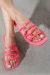 Ojotas De Mujer Goma Rosa Serpiente Pelegrina - comprar online