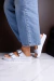 Imagen de Sandalias De Mujer Birk De Goma Blancas Ajustables Pelegrina