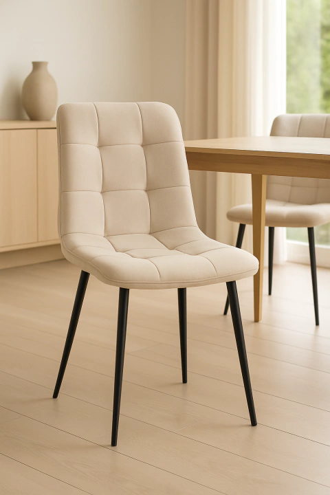 Imagen de Silla Brooklyn Con Tapizado Velvet Elegante Moderna