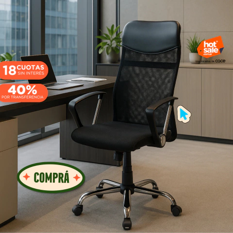 Sillón Ejecutivo Mesh Ergonómico De Oficina