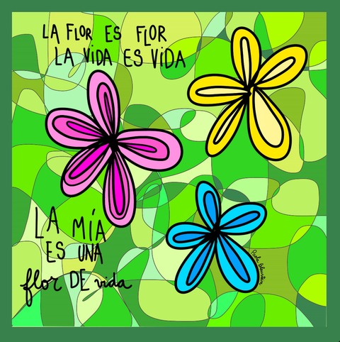 Pañuelo FLOR DE VIDA 70x70 - comprar online