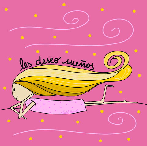Pañuelo TE DESEO SUEÑOS 70x70 - comprar online