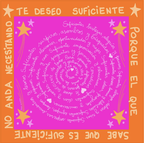 Pañuelo Suficiente 70x70 - comprar online