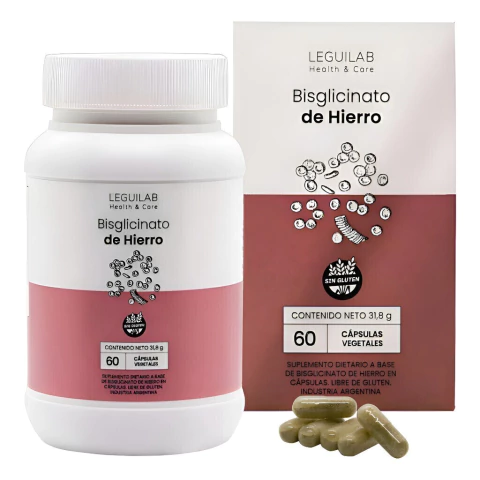 Bisglicinato De Hierro Suplemento Alimentario X 60cap